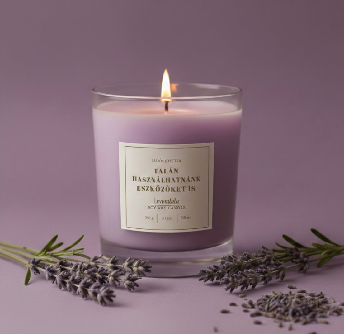 Levendula Faszom Illatgyertya